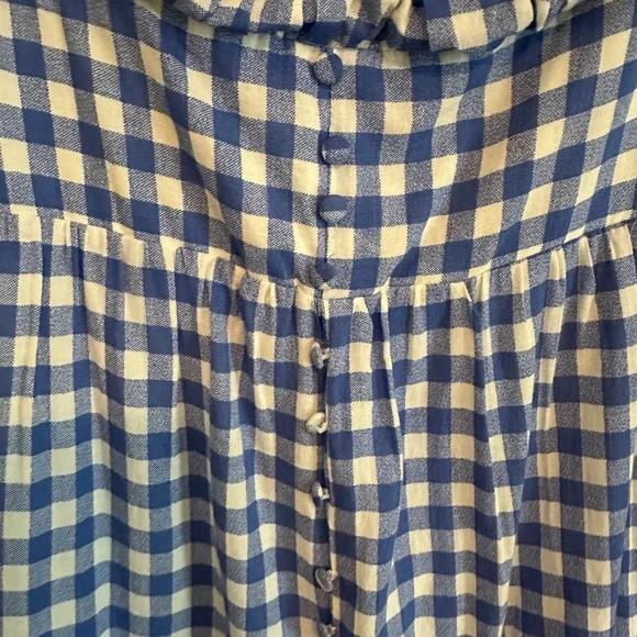 Tuckernuck Blue and White Gingham Maxi Dress - Picture 3 of 6